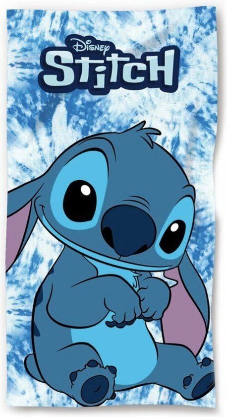 4KidsOnly Disney - Lilo & Stitch Strandlaken Katoen 70x140cm Blauw