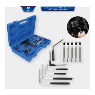 Brilliant Tools Airbagdemontageset, 12-dlg