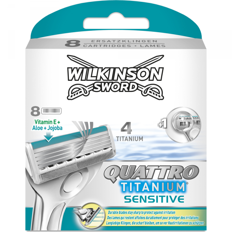 Wilkinson Wilk quattro mes.titan.sens. 8 st