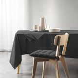 Wicotex Tafellaken - Tafelkleed - Mistral katoen gerecycled 140x240cm - Kleur Antraciet