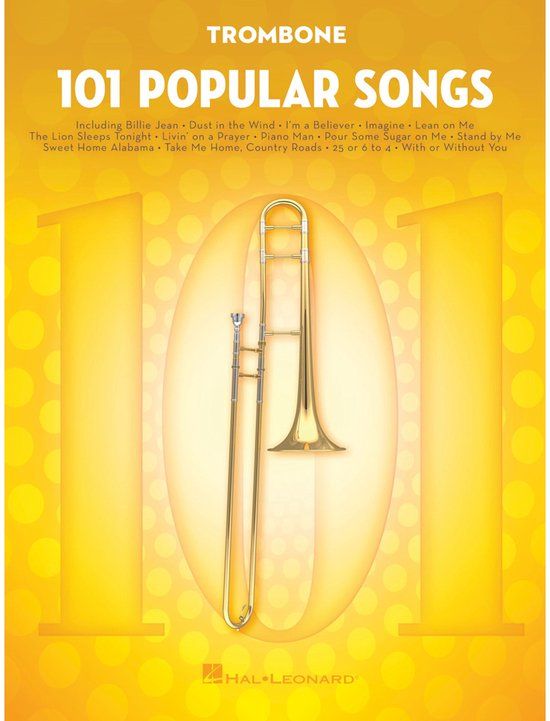 101 Hal Leonard 101 Popular Songs Trombone