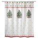 Avanti Linens Douchegordijn, Katoen, Rood