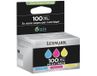 Lexmark 100XL Cartouches d'encre - Pack de 3 - Cyan/Magenta/Jaune