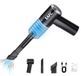 Aspirateur à main sans fil - Mini format, adapté pour voiture et maison - Chargement USB - Rechargeable - Batterie incluse - Noir