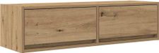 TV-meubel eikenkleurig 100 x 31 x 25,5 cm Bewerkt hout