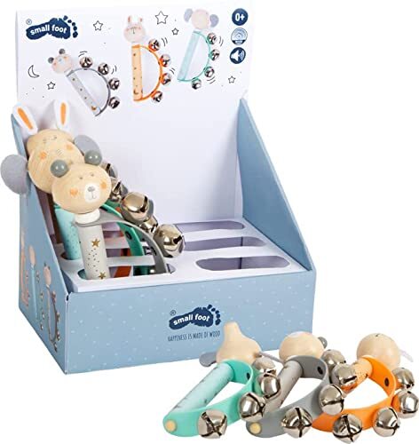 Small Foot Display Babybelkrans pastel, set van 6 Belkrans voor baby's en peuters, 12346