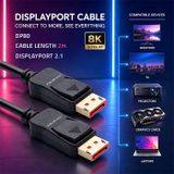 Qoltec DisplayPort v2.1 mannelijk | 8K | 54G | 2m