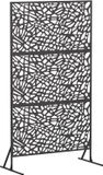 vidaXL - Privacyscherm - 100 x 50 x 180 cm - Staal - Zwart