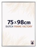 Dutch Frame Factory Cadre photo 75x98 cm - Plastique - Argenté brillant - Easy