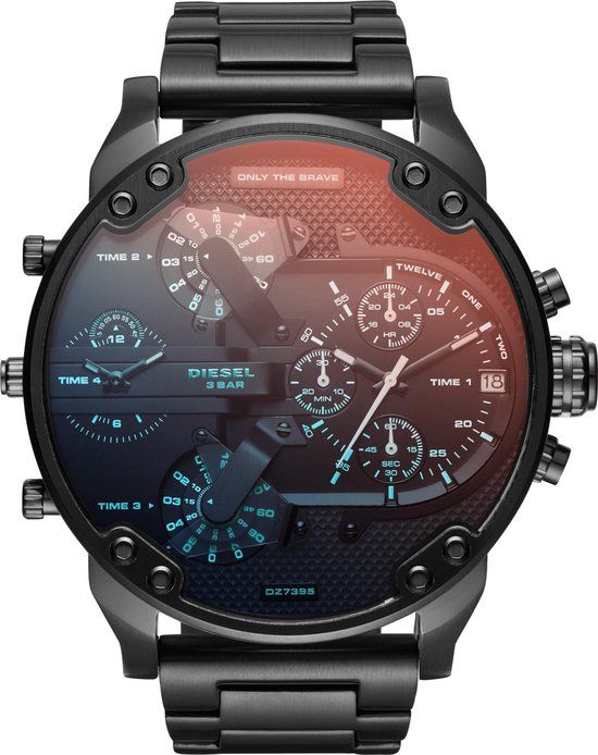 Diesel DZ7395 Mr Daddy 2.0 Herenhorloge Zwart 55mm