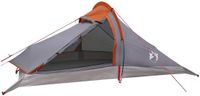vidaXL Backpacking Tent 4-persoons Grijs en Oranje