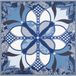 Roeckl Sjaal Flower Mandala 64x64 Zijde Multi Navy Blauw Vrouwen
