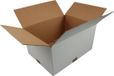 Klika Amerikaanse vouwdoos golfkarton 430x330x225mm enkele golf PFE wit 25 stuks