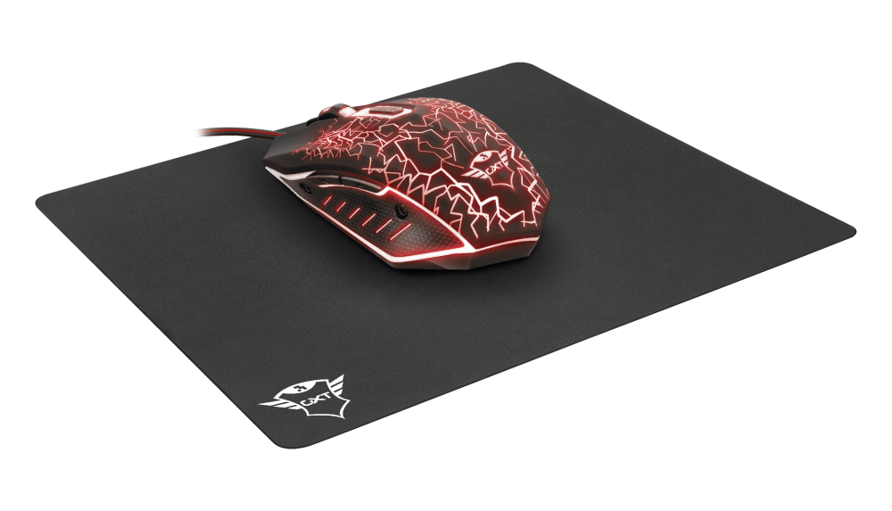 Trust GXT783 Izza Gaming Bundle - Mouse & Mousepad - Black