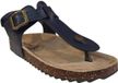 ShoesMe Kinderen Unisex Platte Sandalen Blauw Imitatieleer Maat 32