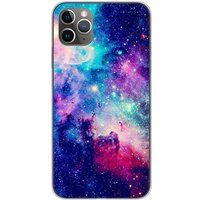 Apple iPhone 11 Pro Max Blauw Galaxy Siliconen hoesje