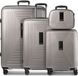 Redolz Essentials 14 4-wiel kofferset + beautycase 4 stuks met stretchvouw - Harde bagage - TSA slot - coffee grey metallic