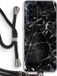 Case Company - Oppo Find X3 Lite Case with Cord - Black Marble - TPU Back Cover