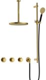 Hotbath Cobber X - CX7067 - Inbouw Regendoucheset - Geborsteld Messing PVD