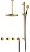 Hotbath Cobber X - CX7067 - Inbouw Regendoucheset - Geborsteld Messing PVD