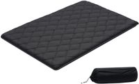 VEVOR Japanse Tatami-mat, Opvouwbare Japanse Tatami-matras in Volledige Grootte, Futonmatras met Opbergtas en Sluiting, 9-laags Vloermat voor Slapen, Slaapzaal, Meditatie, Yoga, 80 x 54 x 3.5 inch, Zwart