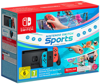 Nintendo switch (2019 upgrade) - red/blue + switch sports