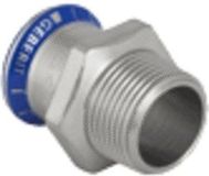 Mapress Geberit Mapress RVS 316 puntstuk 3/4" bu.dr. x 22mm