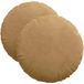 vidaXL Coussin de siège - 2 pièces - Marron - Ø 40 x 13 cm - Velours