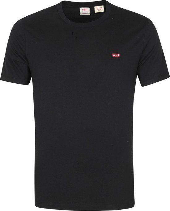 Levi's basic T-shirt zwart - Heren - Maat XXL