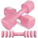 Amonax Verstelbare halterset, 0,9 kg/1,4 kg/1,8 kg/2,3 kg halterpaar, 4-in-1 gewichten halterset voor dames en heren, vrije gewichten voor thuisgym, work-out handgewichten voor krachttraining