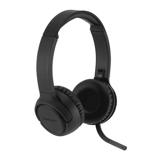 Kensington H1050 EQ On-Ear Headset - Bluetooth - Ruisonderdrukking - Zwart