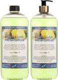 Claudius Cosmetics B.V. Body & Hair Fresh Ginger 1 liter met gouden pomp - set van 2 stuks