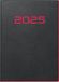 rido/idé Zakagenda model perfect/Technik I (2025), 2 pagina's = 1 week, A6, 208 pagina's, PU-omslag, flexibel, zwart