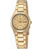 Seiko SYMC18K1 Dames Polshorloge - Goudkleurig Staal - Mineraalglas - 30mm