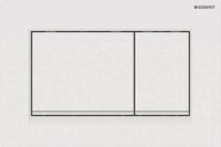 Geberit Bedieningsplaat Sigma30, 2-Toets - Wit, glazendwit