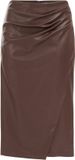 WE Fashion Dames midi rok met satijnlook en kant - Curve
