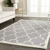 Safavieh Vloerkleed Everly Wol Zilverkleurig 91 x 152 cm