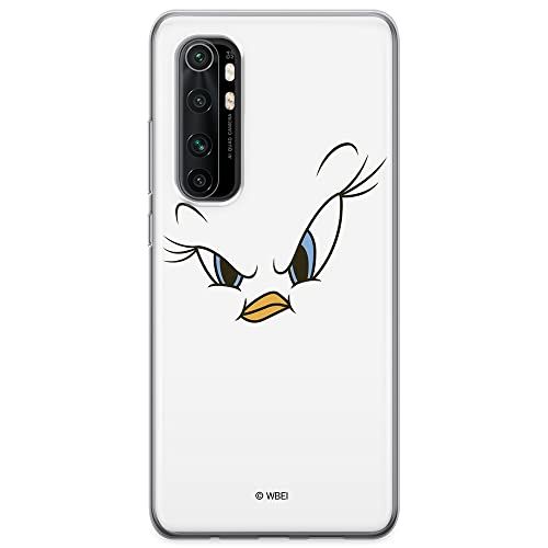 ERT GROUP mobiel telefoonhoesje voor Xiaomi MI NOTE 10 Lite origineel en officieel erkend Looney Tunes patroon Tweety 001 aangepast aan de vorm van de mobiele telefoon, hoesje is gemaakt van TPU