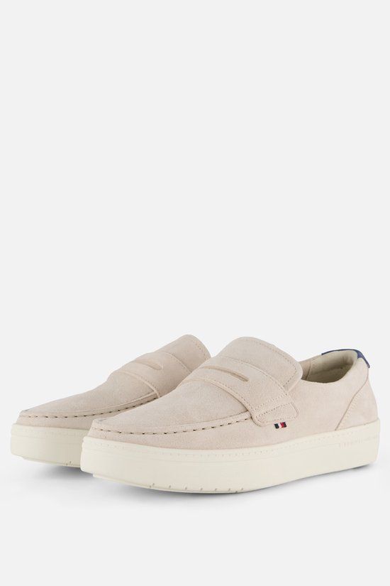 Tommy Hilfiger Milann Instappers beige Suède - Maat 45