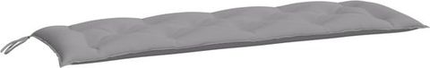 vidaXL Tuinbankkussen 150x50x7 cm Oxford stof grijs