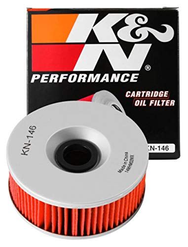 K&N Powersports Oil Filter - Cartridge 101x39mm Compatible with Yamaha (KN-146)