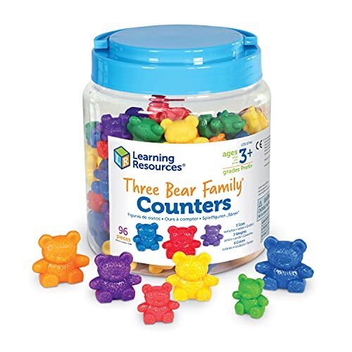 Learning Resources Leermiddelen Drie Beer Family Counter Set - 6 Kleuren