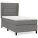 VidaXL Boxspringbed met matras, donkergrijs, 80x200 cm, gestoffeerd