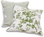 LOBERON Kussenhoes set van 2 Mercier groen/wit