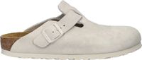 Birkenstock Boston Dames Sloffen - Beige - Maat 36 - Suède - Lente/Zomer 2024