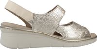 PITILLOS 11010P Beige Dames Sandalen met Hak Leer 37 EU