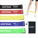 GRIFEMA GAK5001 Weerstandsbanden, set van 5, trainingsweerstandsbanden, set voor dames en heren, 5 verschillende niveaus stretchbanden voor training - voor thuis, sportschool, yoga, training