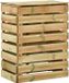 vidaXL Compostbak met lattenrooster Groen 110 x 58 x 113 cm Massief