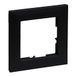 LEGRAND, SEANO enkelvoudig frame, thermoplast, halogeenvrij, afmetingen: 87 x 87 mm, kleur: zwart gelakt, 765371