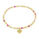 AMOR - Armband voor Dames in Roestvrij Staal - Hanger in de vorm van Hart